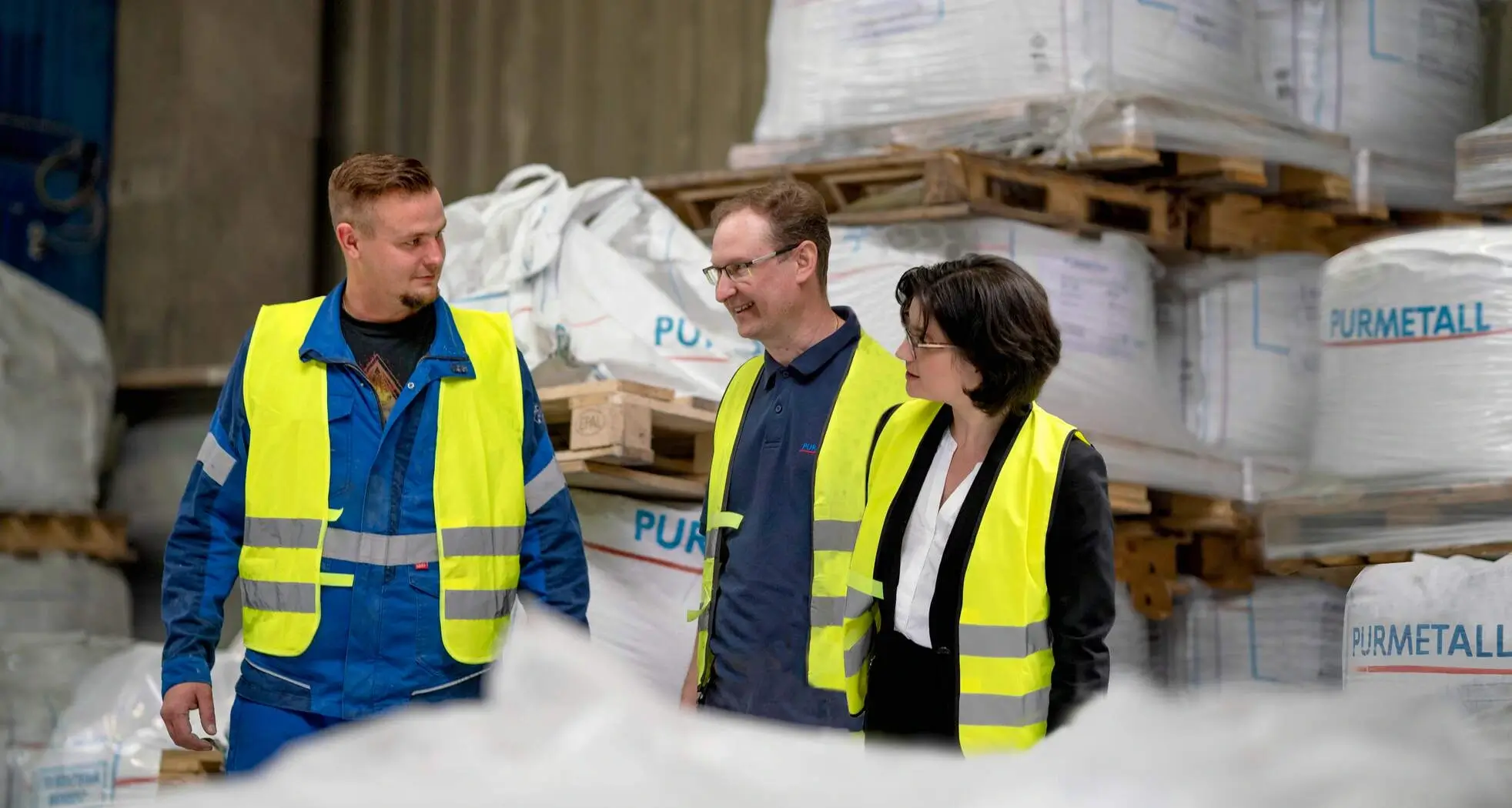 Besprechung in der Produktion